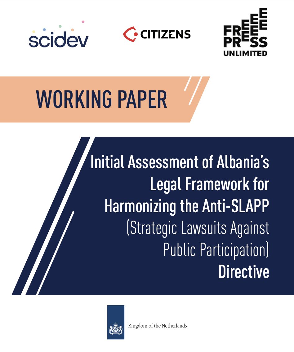 Initial Assessment of Albania’s Legal Framework for Harmonizing the Anti-SLAPP Directive